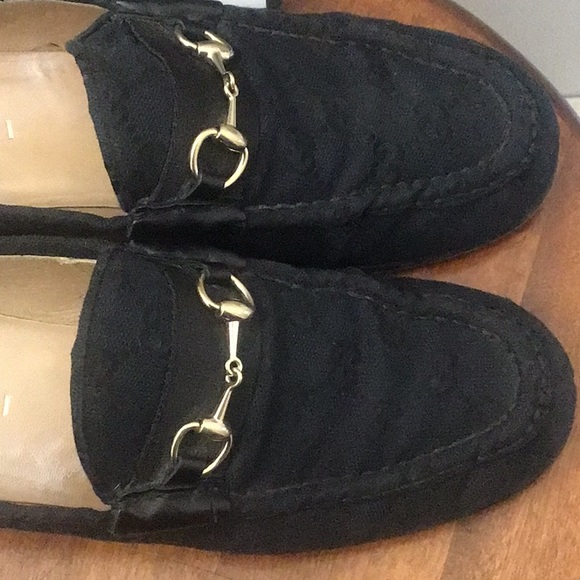 Gucci Blue Fabric Loafers - Picture 5 of 15